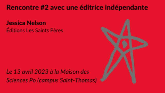 Conférence : Rencontre avec Jessica Nelson, cofondatrice des Éditions des Saints Pères