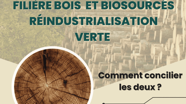 Petit-déjeuner débat - Filière bois et Biosourcés / Réindustrialisation verte : Comment concilier les deux ?