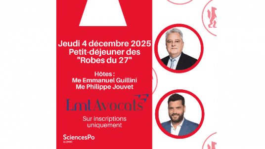 Robes du 27 - Petit-déjeuner pour les avocats diplômés de Sciences Po