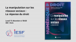 La manipulation sur les réseaux sociaux : La réponse du droit