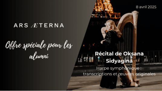 Récital de Oksana Sidyagina - Harpe symphonique : transcriptions et œuvres originales