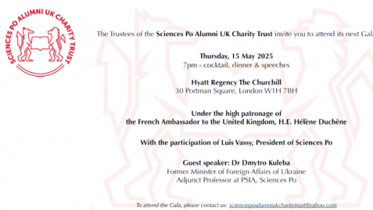 Sciences Po Alumni UK Charity Trust Gala