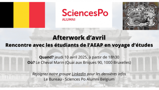 [Afterwork] Afterwork d'avril de Sciences Po Alumni Belgique - Rencontre avec les étudiants de l'AEAP