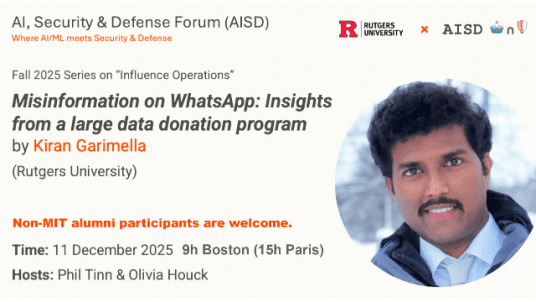  Webinar AISD Forum / Misinformation on WhatsApp: Insights from a large data donation program