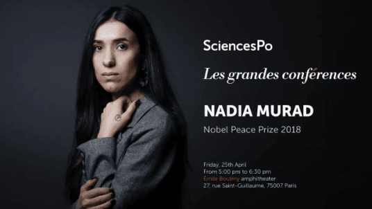 Les grandes conférences : Nadia Murad, Nobel Peace Prize 2018